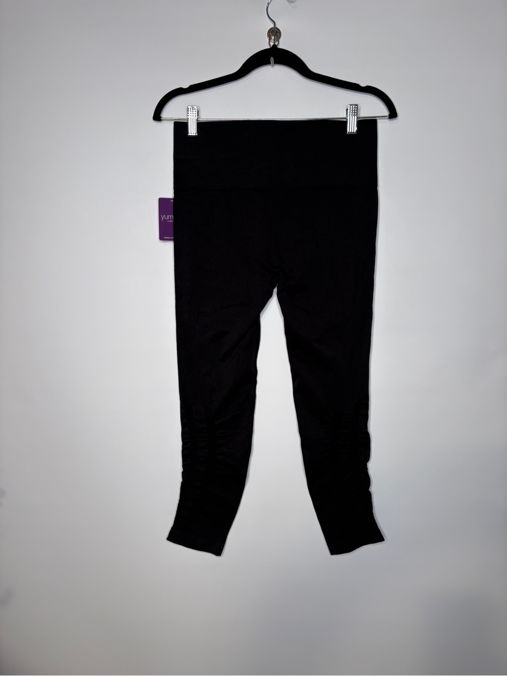 Yummie Cropped Josie Seamless Legging Black Size Large X-Large NWT